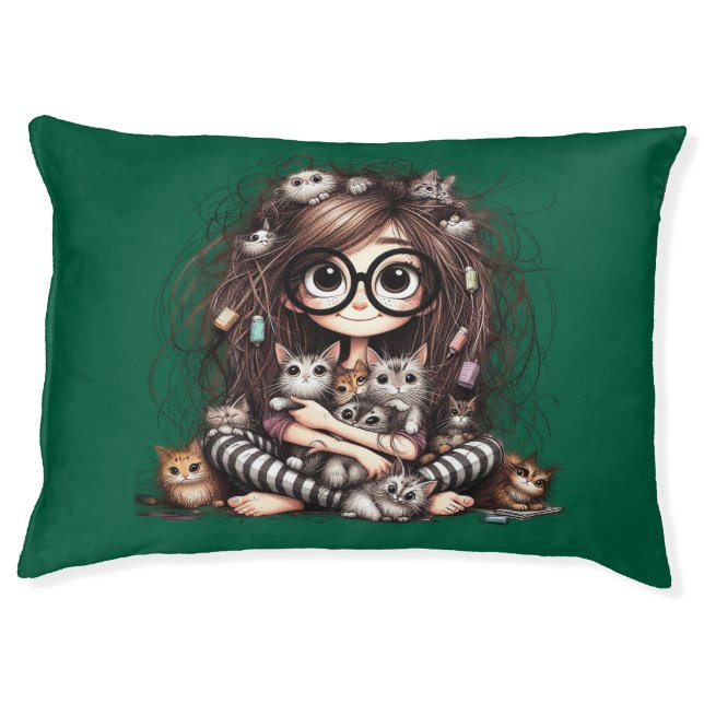 Crazy Cat Lady  Pet Bed (Front)