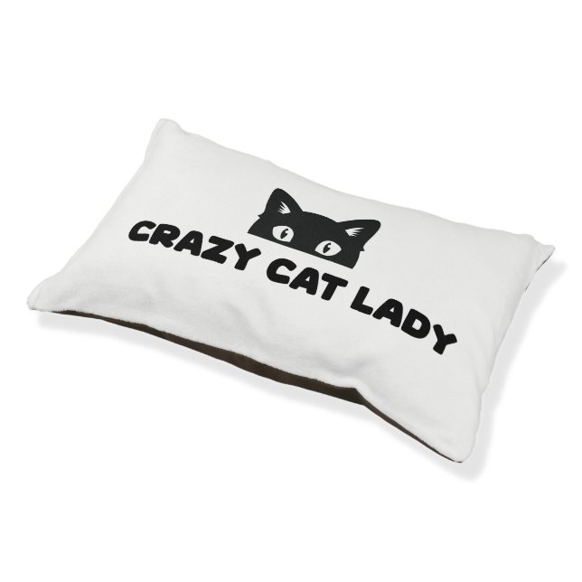 Crazy Cat Lady Pet Bed (Angled)