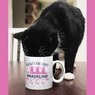 Personalized Cat Mug Funny I Think Of Cat Hair As Kitty Glitter