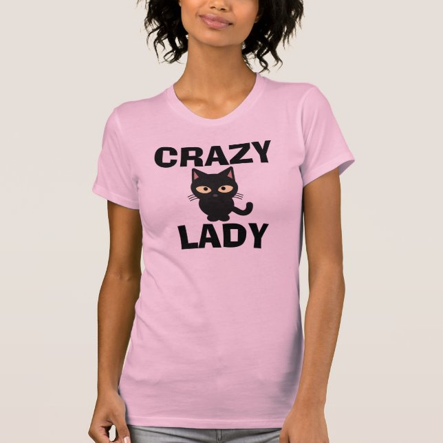 CRAZY CAT LADY PINK t-shirts (Front)