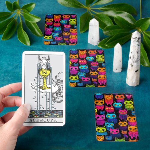 Crazy Cat Lady Retirement Party Gag Gift Tarot Cards