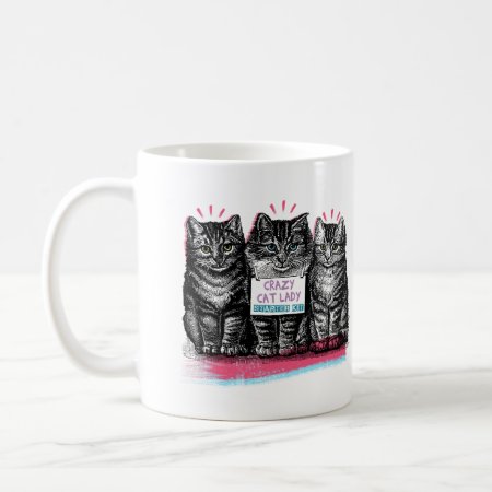 Crazy Cat Lady 'starter Kit' Cute Kittens Mug