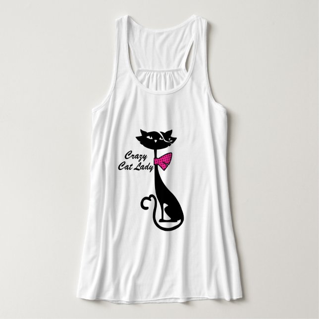 Crazy Cat Lady Tank Top (Design Front)