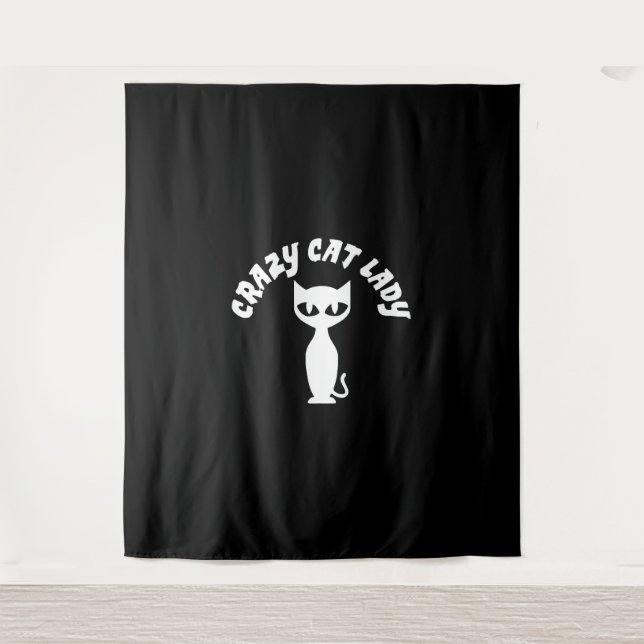 Crazy Cat Lady                    Tapestry (Front)