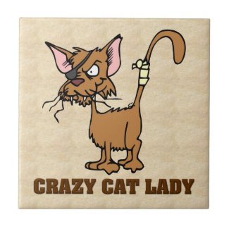 Crazy Cat Lady tile