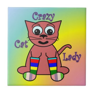 Crazy Cat Lady tile