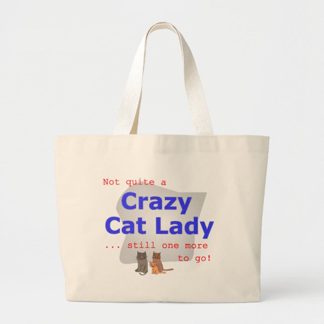 Crazy cat lady tote (Front)