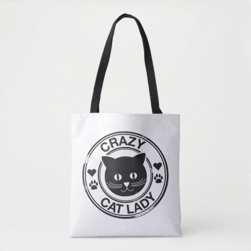 crazy cat lady            tote bag