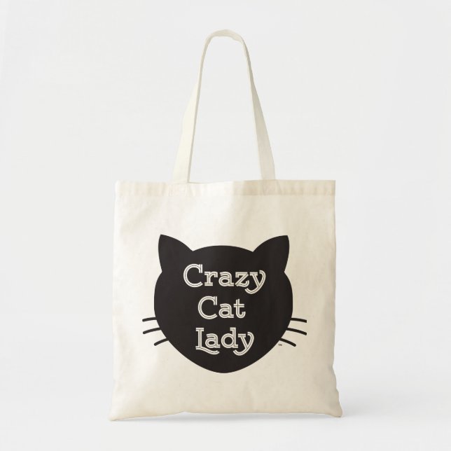 Crazy Cat Lady Tote Bag (Front)