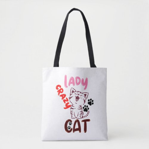 Crazy Cat Lady               Tote Bag