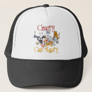 Crazy Cat Lady Trucker Hat