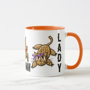 Crazy Cat Lady Ultra Cute Anime Leopard Kitty Mug