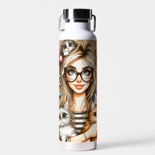 Crazy Cat Lady  Water Bottle