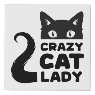 Crazy Cat Lady Wrapped Canvas