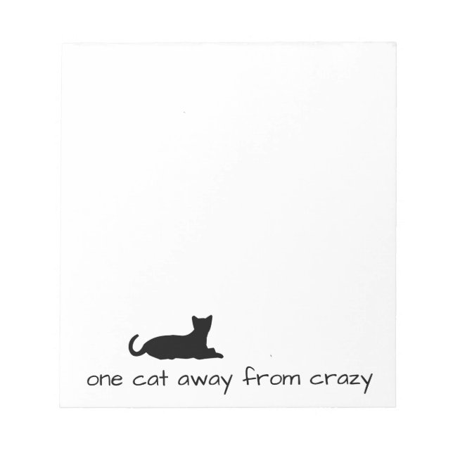 Crazy Cat Notepad (Front)