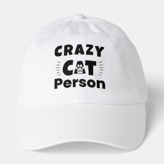Crazy Cat Person Funny Cat Lover T-Shirt Hat