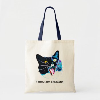 Crazy Cat Tote Bag by WeAreBlackCatClub at Zazzle