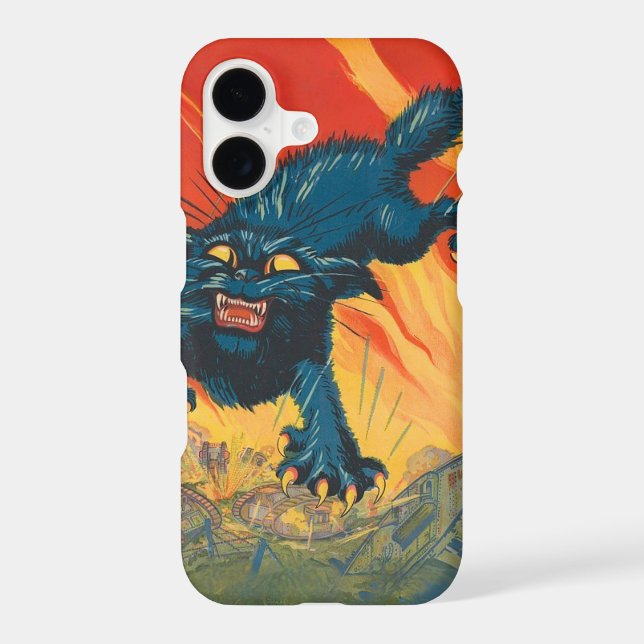 Crazy Cat with Tanks Case-Mate iPhone Case (Back)