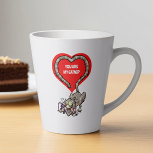 Crazy Cat You Are My Catnip Alternative Valentine Latte Mug