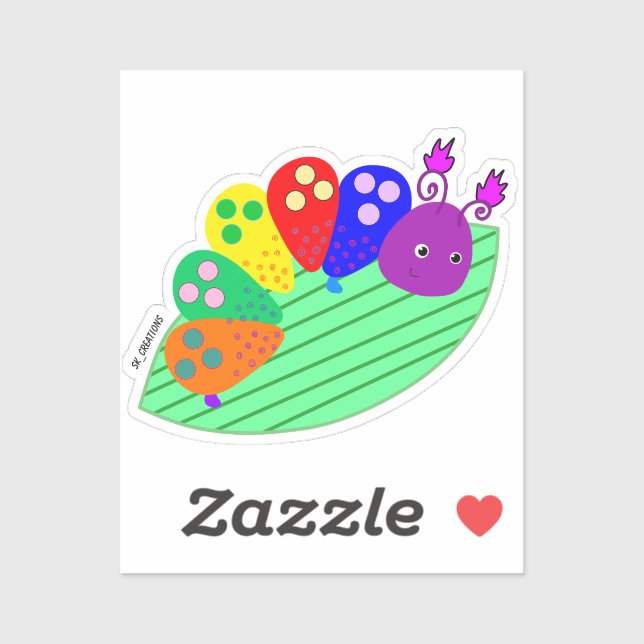 Crazy Caterpillar Sticker (Sheet)