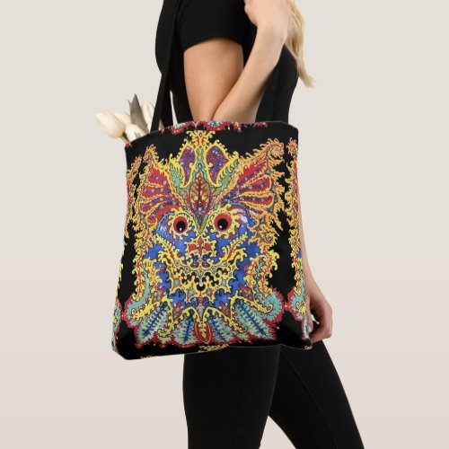 Crazy Cats Eyes Louis Wain Pattern Tote Bag