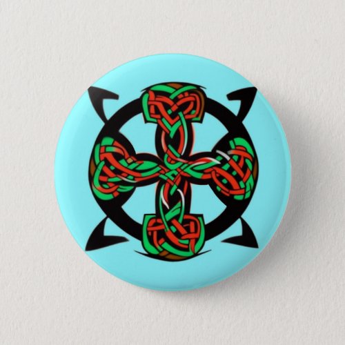 crazy celtic badge button