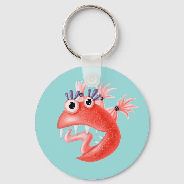 Crazy Character Funny Weird Keychain (Front)