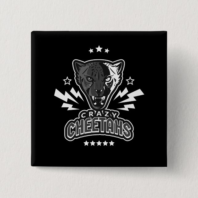 Crazy Cheetahs Button (Front)