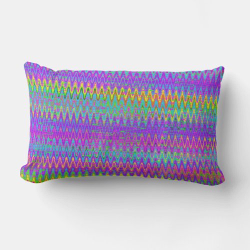 Crazy Chevron Lumbar Pillow