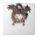 Crazy chicken ceramic tile<br><div class="desc">Crazy fun chicken!</div>