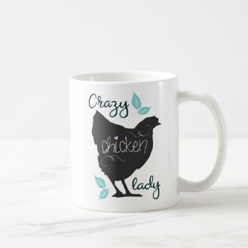 Crazy Chicken Lady Coffee Mug by Beezazzler at Zazzle