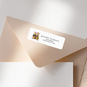 Crazy Chicken Lady Farm Fun Address Label