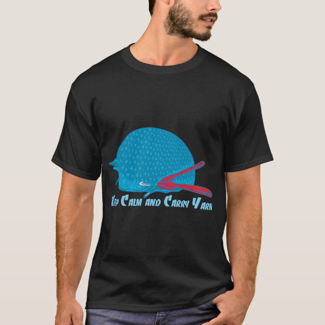 Crazy Chicken Lady Funny chickens illustration. T-Shirt (Front)