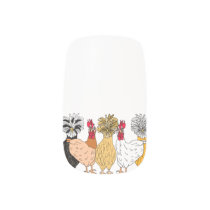 Crazy Chicken Lady Funny Polish Hens Minx Nail Art Crazy Chicken Lady Funny Polish Hens Minx Nail Art