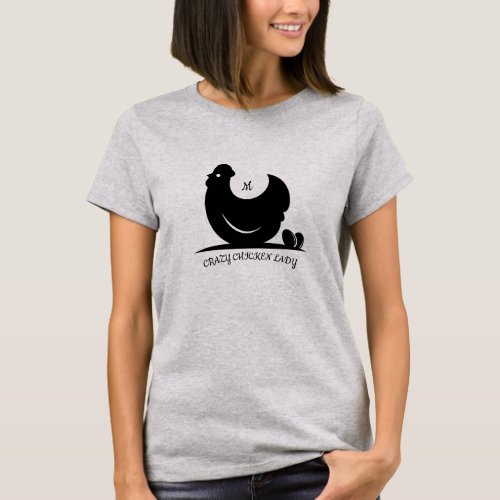 Crazy Chicken Lady Monogram T_shirt