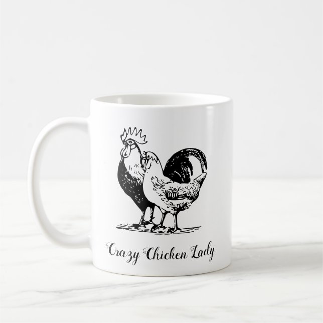 Crazy Chicken Lady Mug (Left)