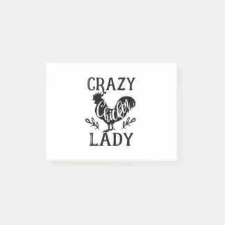 Crazy Chicken Lady Post-it Notes