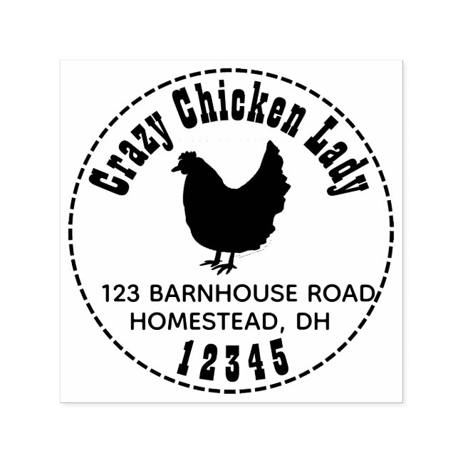 Crazy Chicken Lady Return Address Homestead Farm