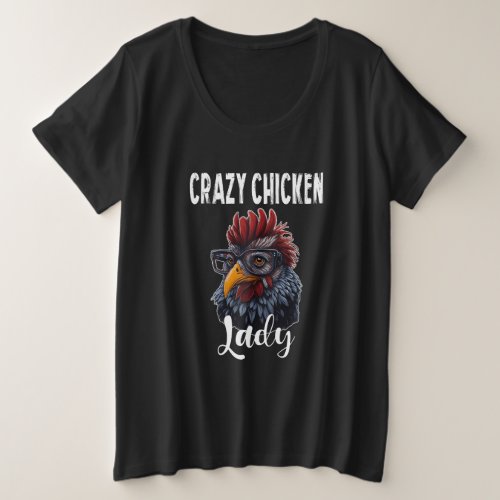 Crazy Chicken Lady Shirt Women Cute Farm