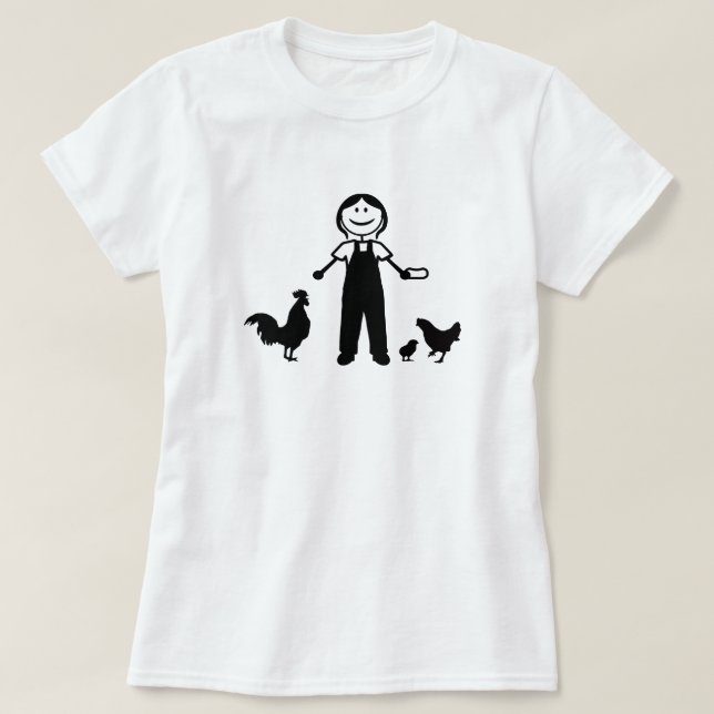 Crazy Chicken Lady T-Shirt (Design Front)