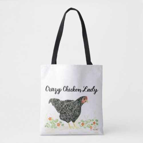 Crazy Chicken Lady Tote bag Chicken Tote