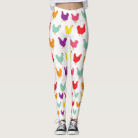 Crazy Chicken Leggings by Fluffy Layers