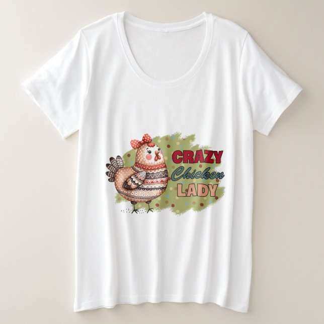 Crazy Chicken T-Shirt   (Design Front)