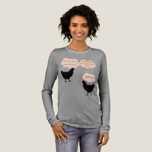 Crazy Chickens Humor – The 8 and the 9- funny geek Tri-Blend Shirt