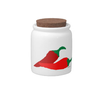 Crazy Chili Peppers Candy Jar