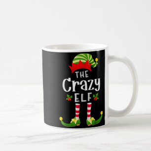 Crazy Christmas Elf Matching Pajama X-mas Party Coffee Mug