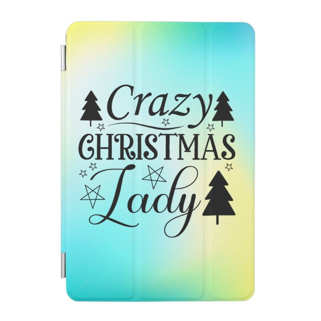 Crazy Christmas Lady-45322 iPad Mini Cover (Front)