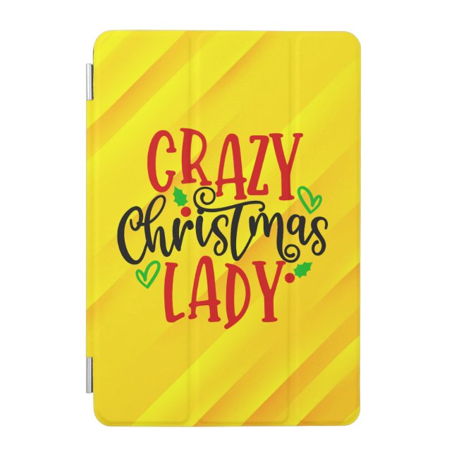 Crazy Christmas Lady-84654 iPad Mini Cover (Front)
