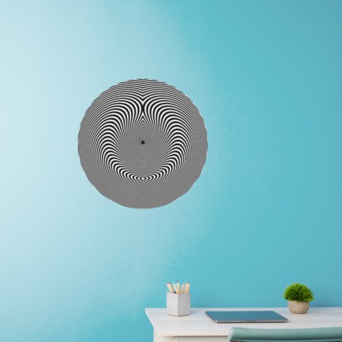 Crazy Circles Optical Art Wall Decal