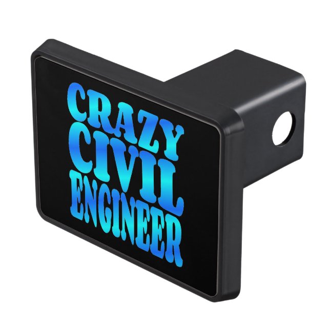 Crazy Civil Engineer Tow Hitch Cover (Top Right)